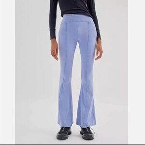 Boho Blue Flared Leggings Size Small Athleisure Luxe | Urban Outfitters